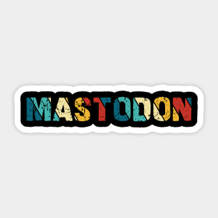 Retro Color - Mastodon Sticker